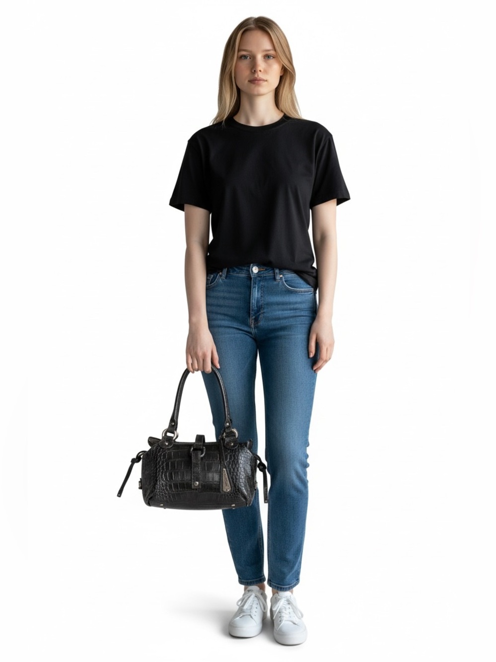 Toscani made in Italy Dark Green Leather Tote
